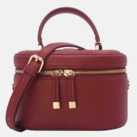 Joli sac à bandoulière réglable présente une fermeture zippée