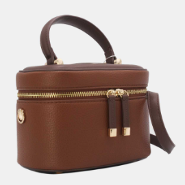 Joli sac à bandoulière réglable présente une fermeture zippée