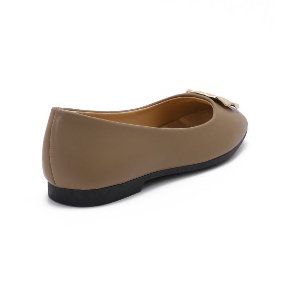 Ballerines à détail métallique