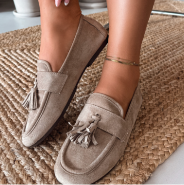Mocassins en daim