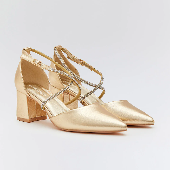 Escarpin avec des talons épais