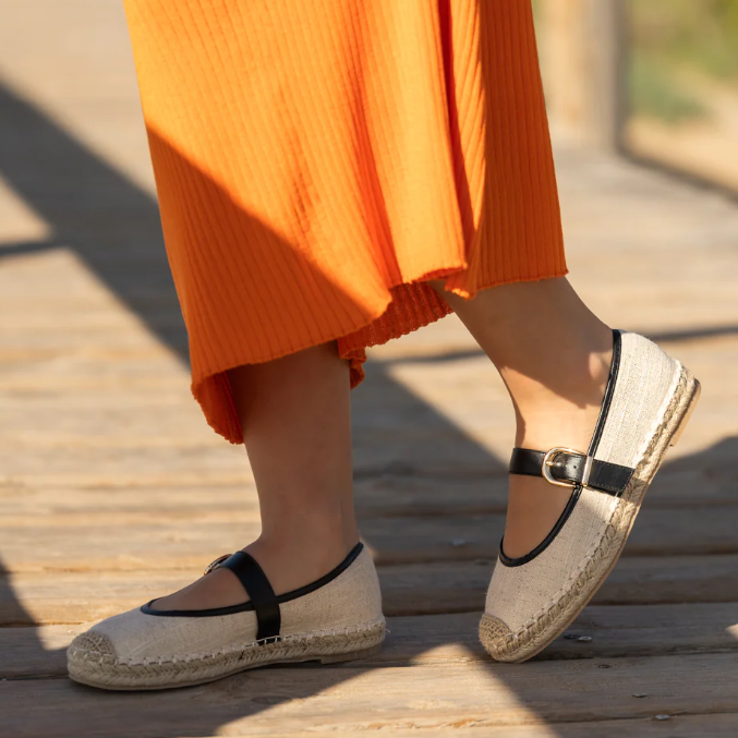 Ballerines pen toile