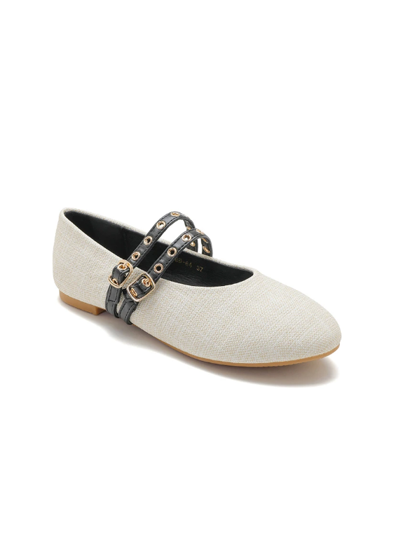 Ballerine à bride avec petites boucles
