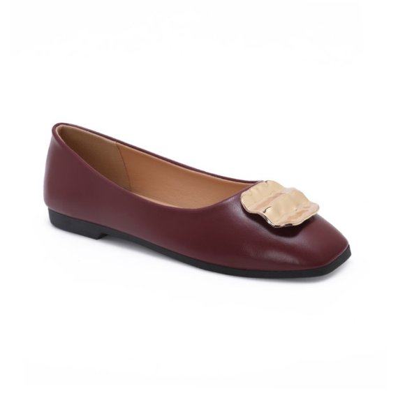 Ballerines à détail métallique