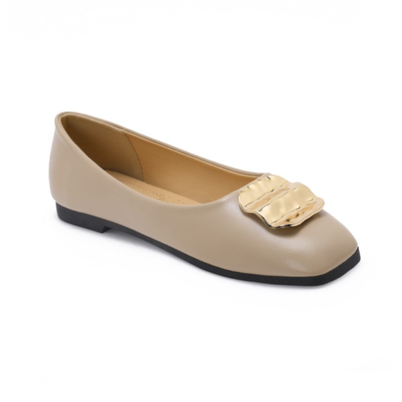 Ballerines à détail métallique