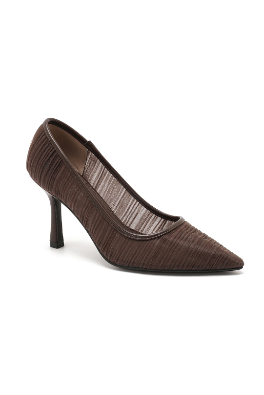 Escarpin bout pointu tissu tendance