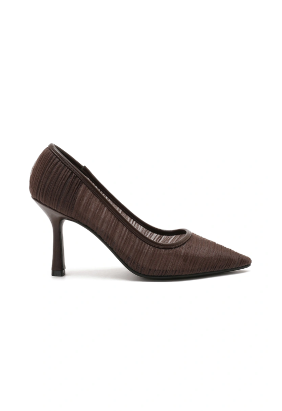 Escarpin bout pointu tissu tendance