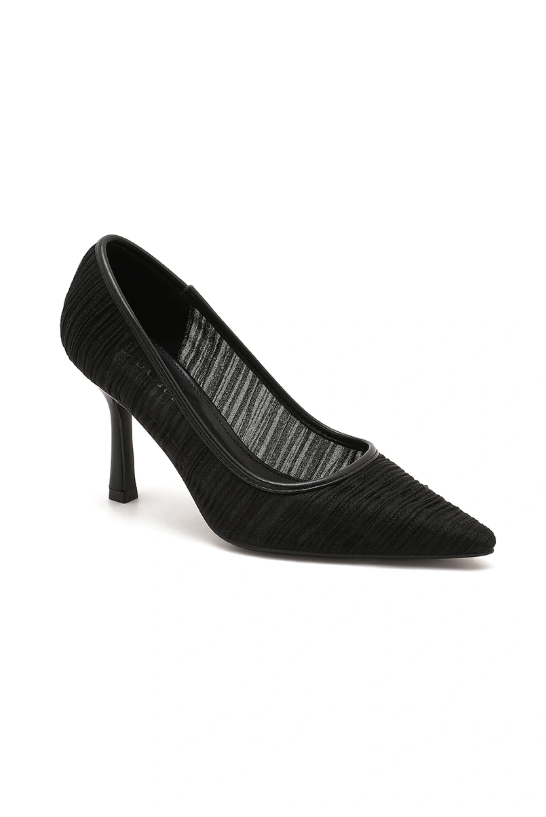 Escarpin bout pointu tissu tendance