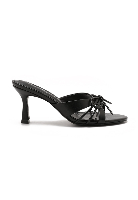 Sandale à Talons et Nœud Délicat