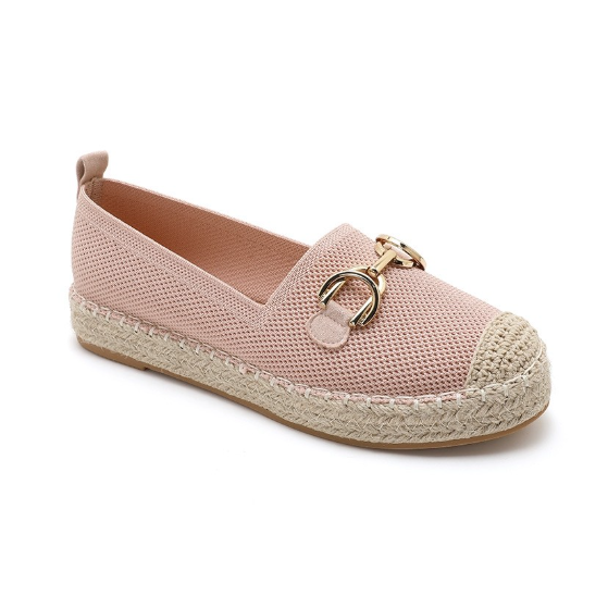 Espadrilles Plates à Mors Doré
