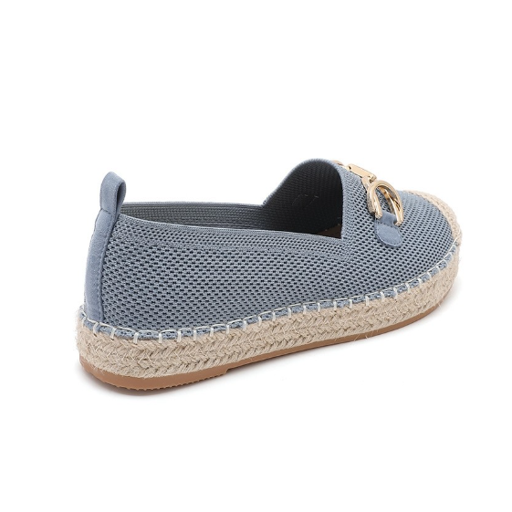 Espadrilles Plates à Mors Doré