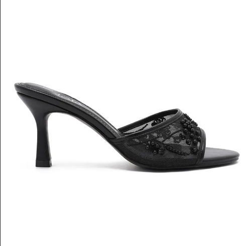 Sandale en Dentelle et Perles