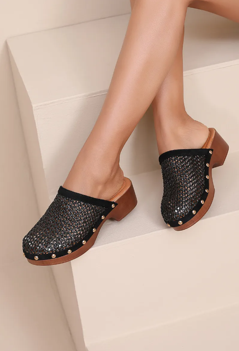 Sabots en Cuir Tressé