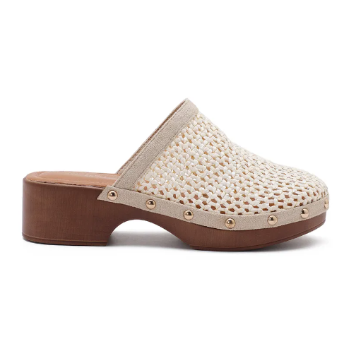 Sabots en Cuir Tressé