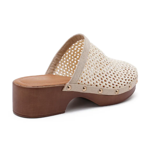 Sabots en Cuir Tressé