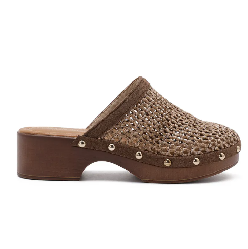Sabots en Cuir Tressé