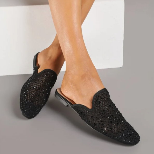 Babouche Pointues "Éclat de Nuit"