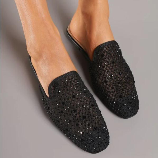 Babouche Pointues "Éclat de Nuit"