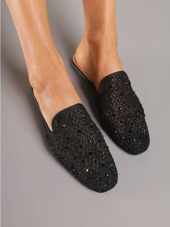 Babouche Pointues "Éclat de Nuit"