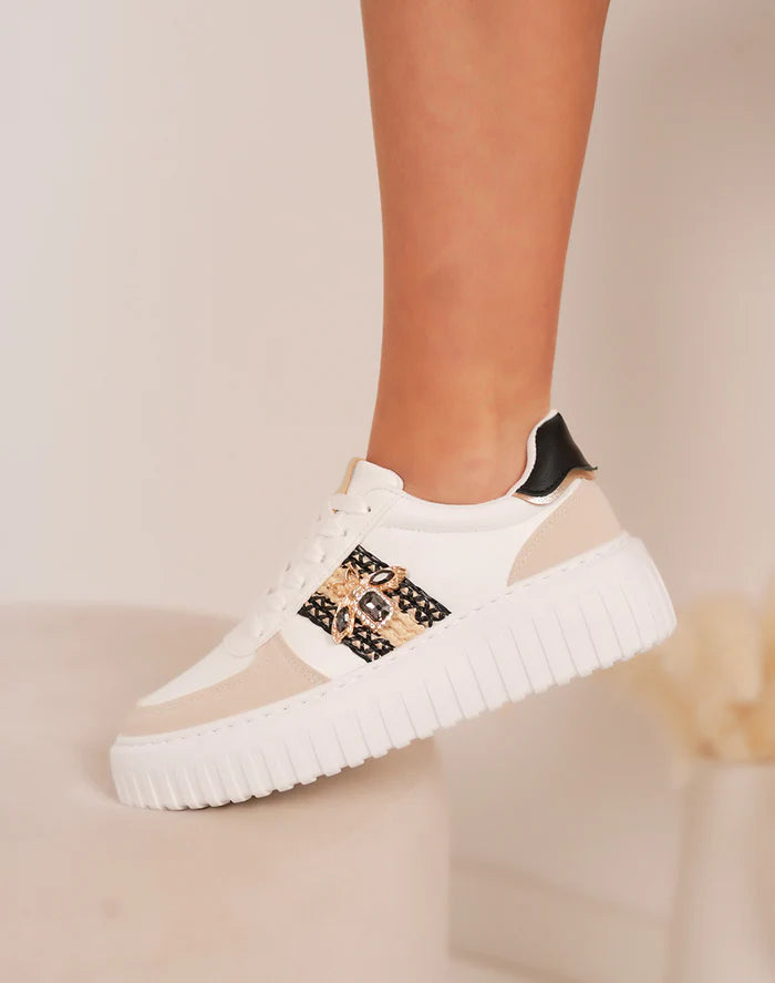 Baskets femme à plateforme