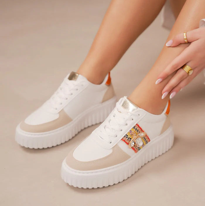 Baskets femme à plateforme