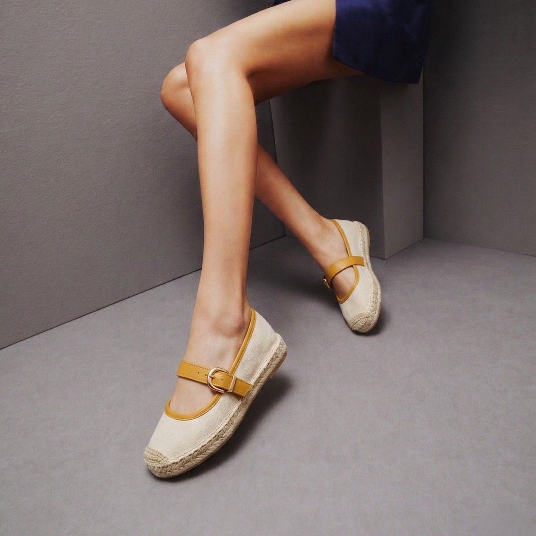 Ballerines pen toile