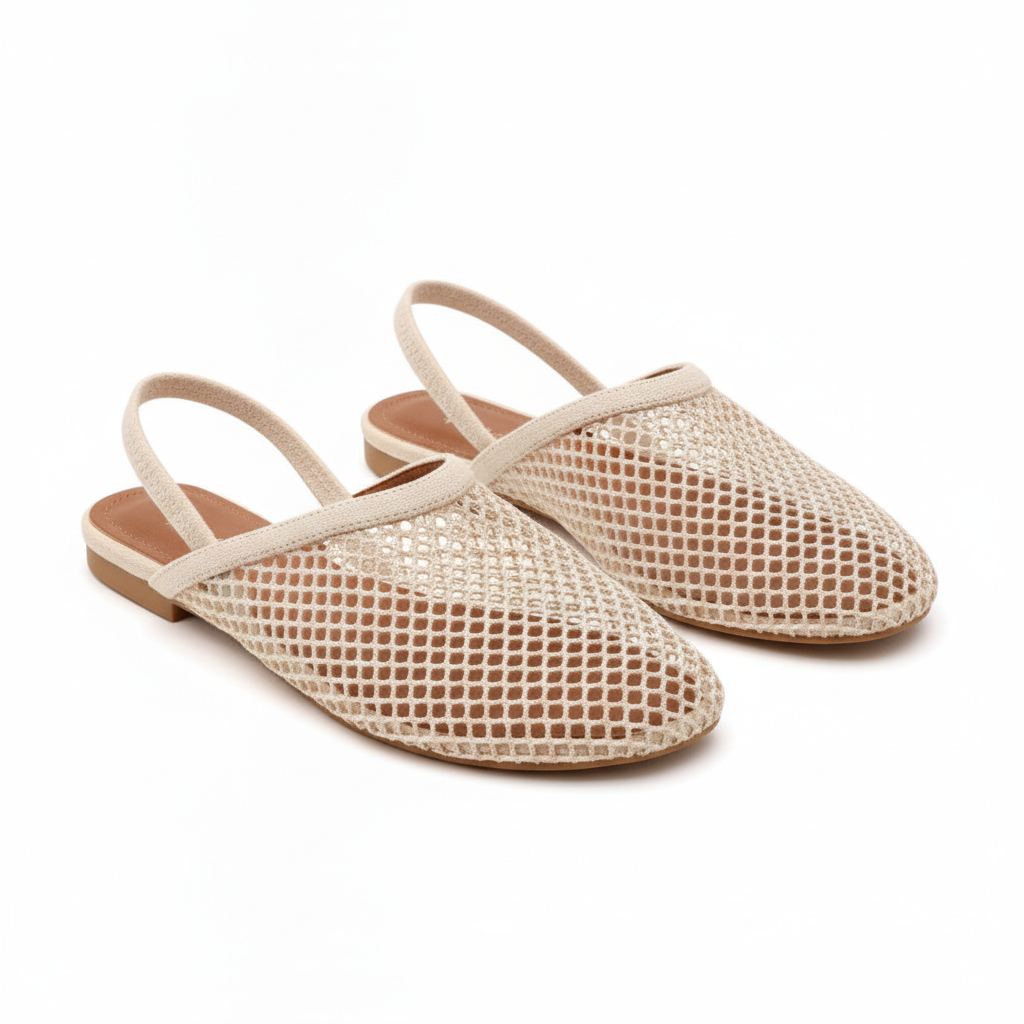 Ballerine Slingback en Résille