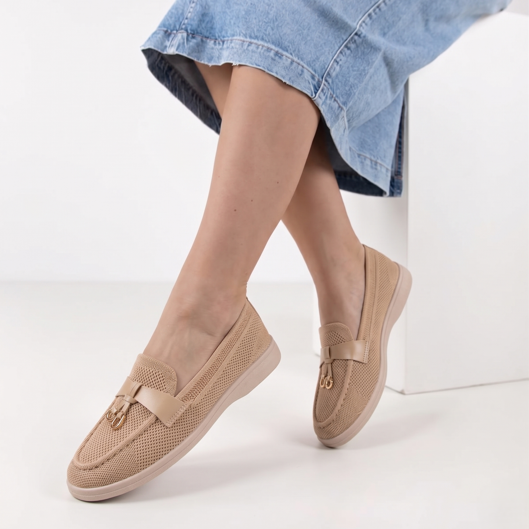 Mocassins caractérisée souple sans lacets