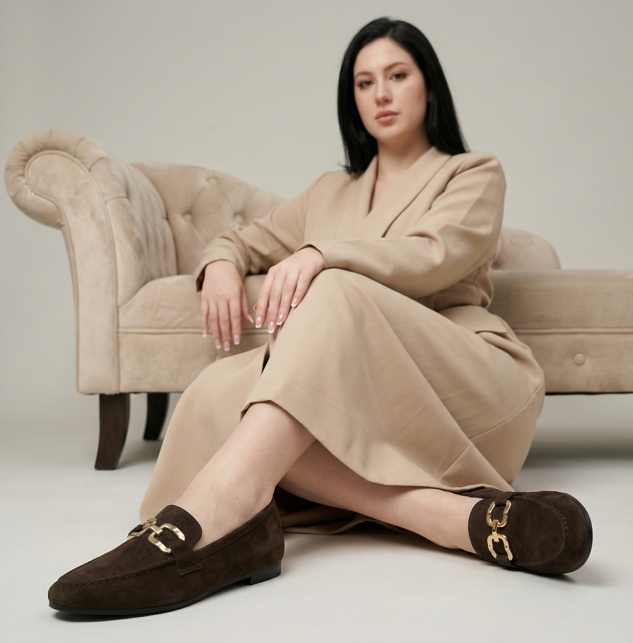 Mocassins en Suédine– Douceur et Sophistication