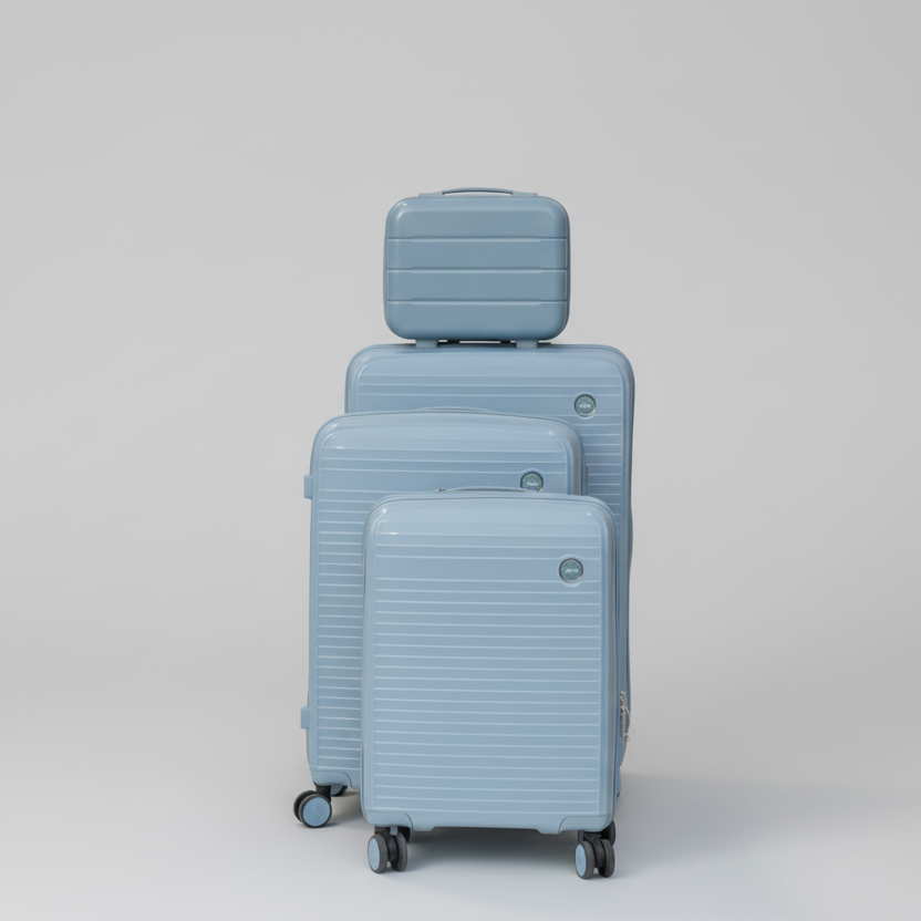 Valises Avec Détail De Cadenas Et Mécanisme De Traction