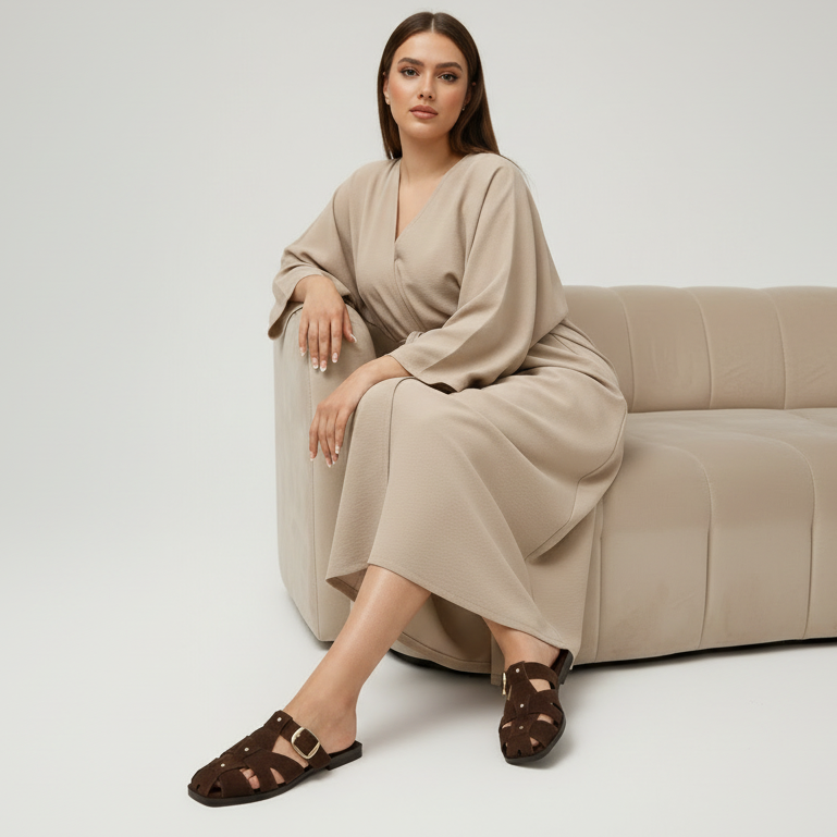 Mule confortable en daim