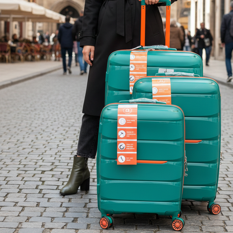Valise à roulettes en aluminium de grande capacité