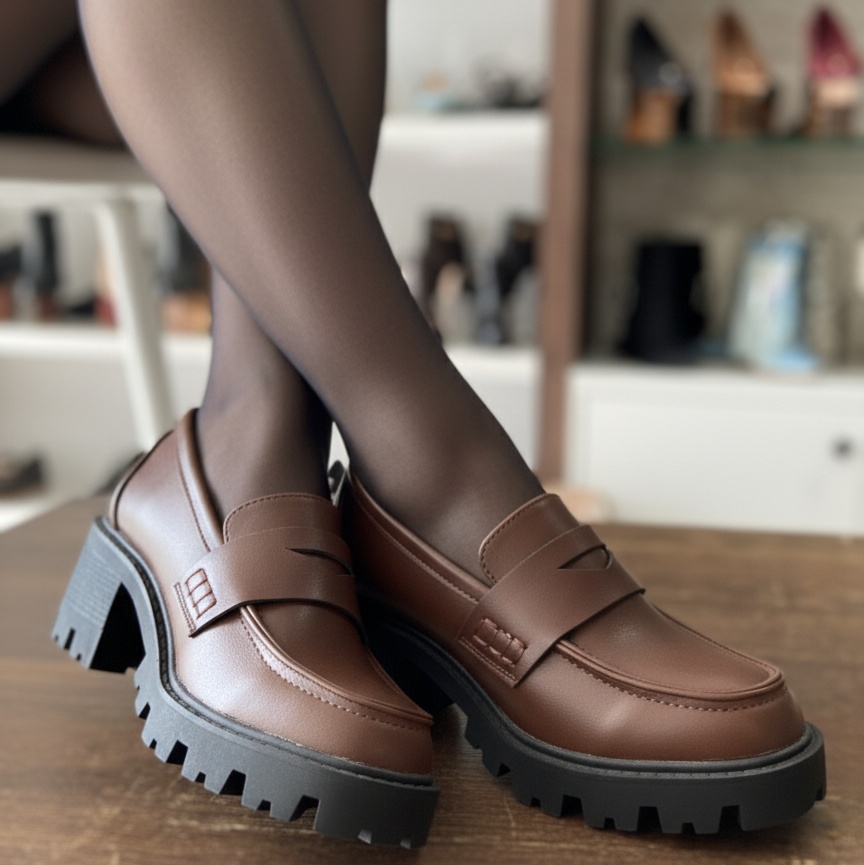 Escarpin à Bout rond. Sans fermeture