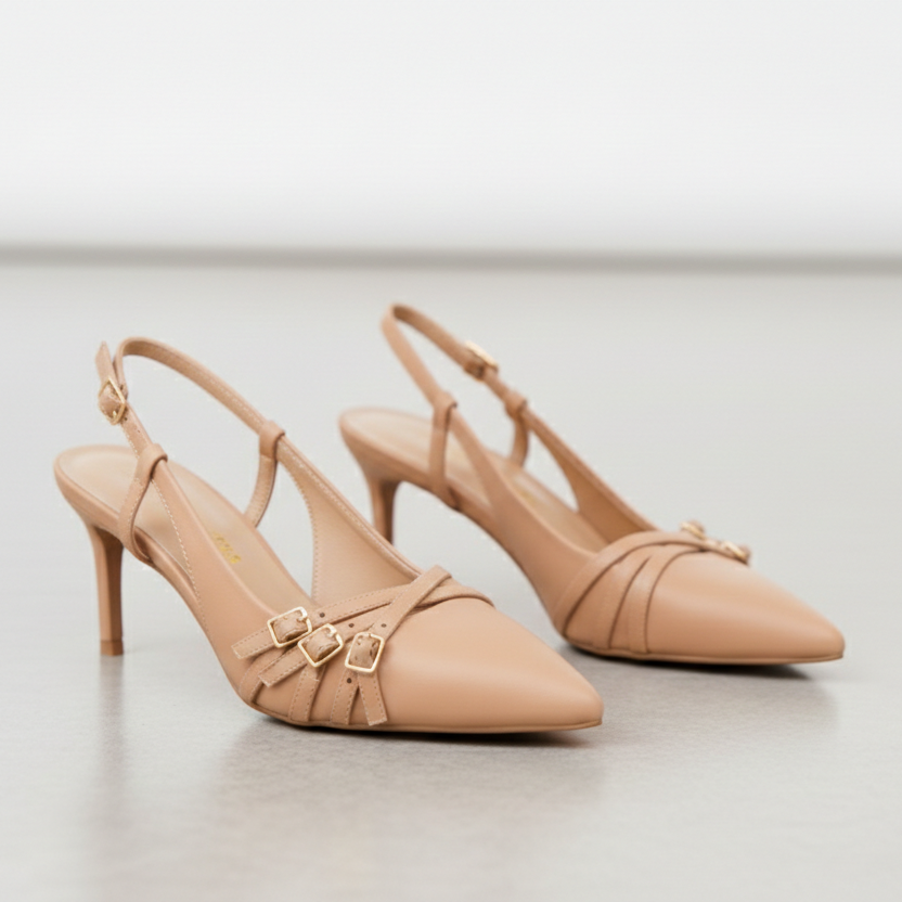 Escarpins à bride arrière