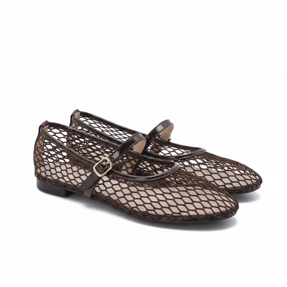 Ballerine ajourée en filet