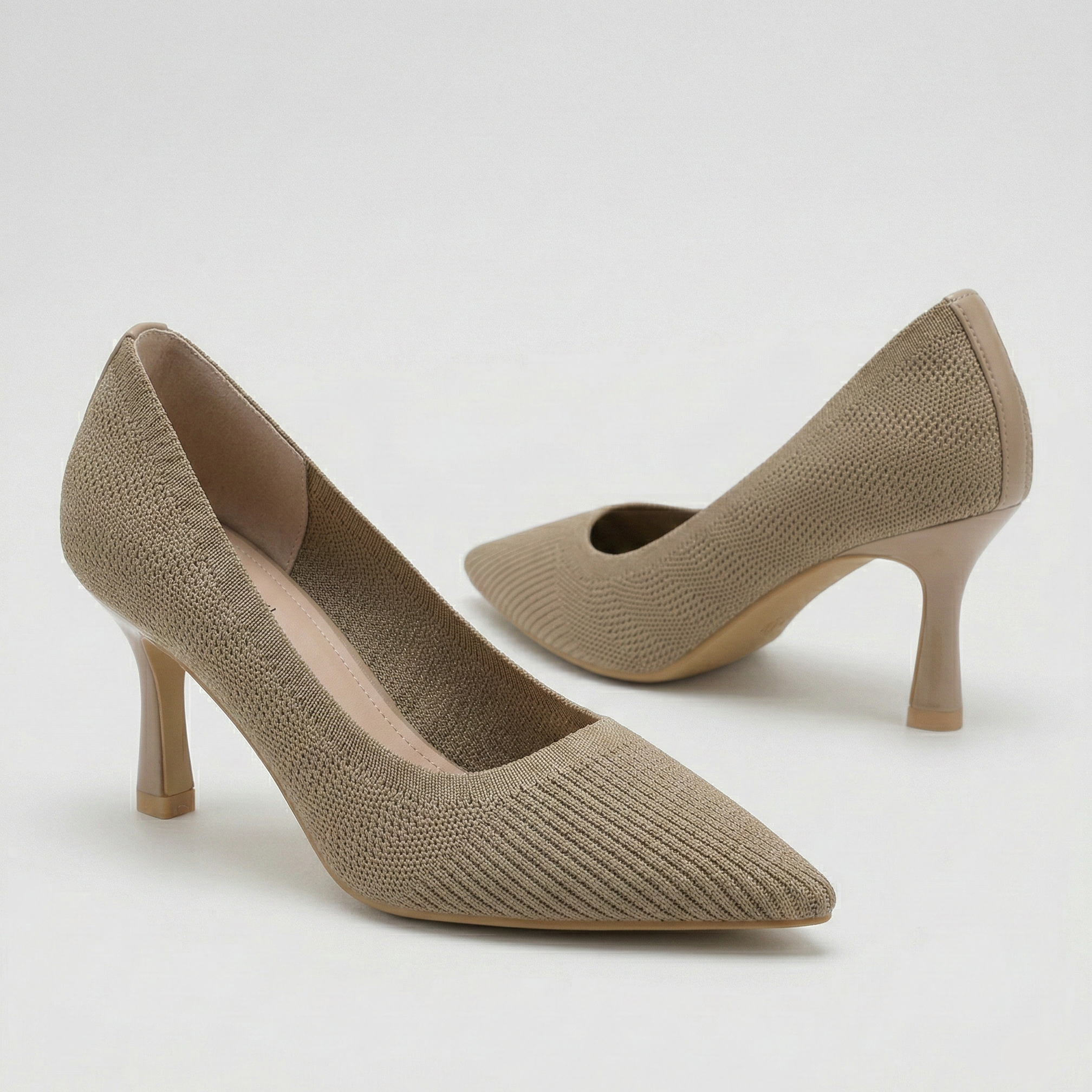 Escarpins à talons en tissu confort tendance