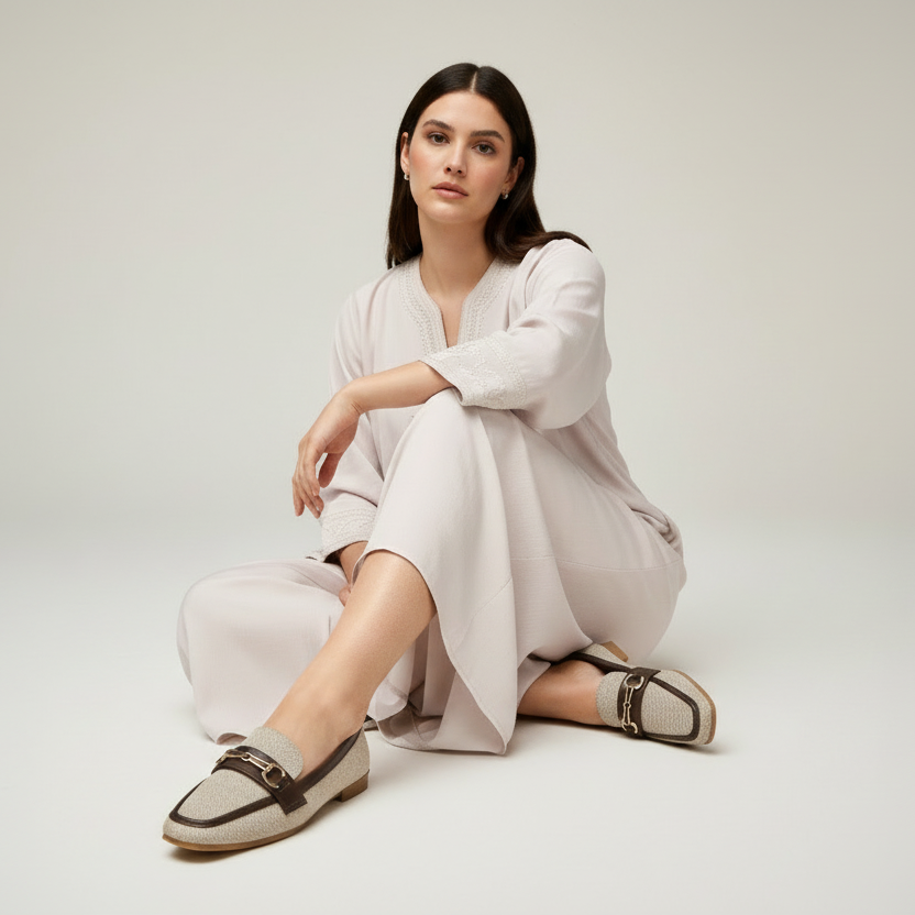 Mocassin à mors bimatière