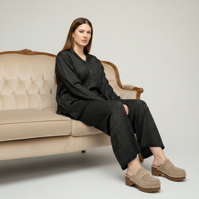 Sabots Plateformes "Ideal Shoes" – Style Rétro-Chic