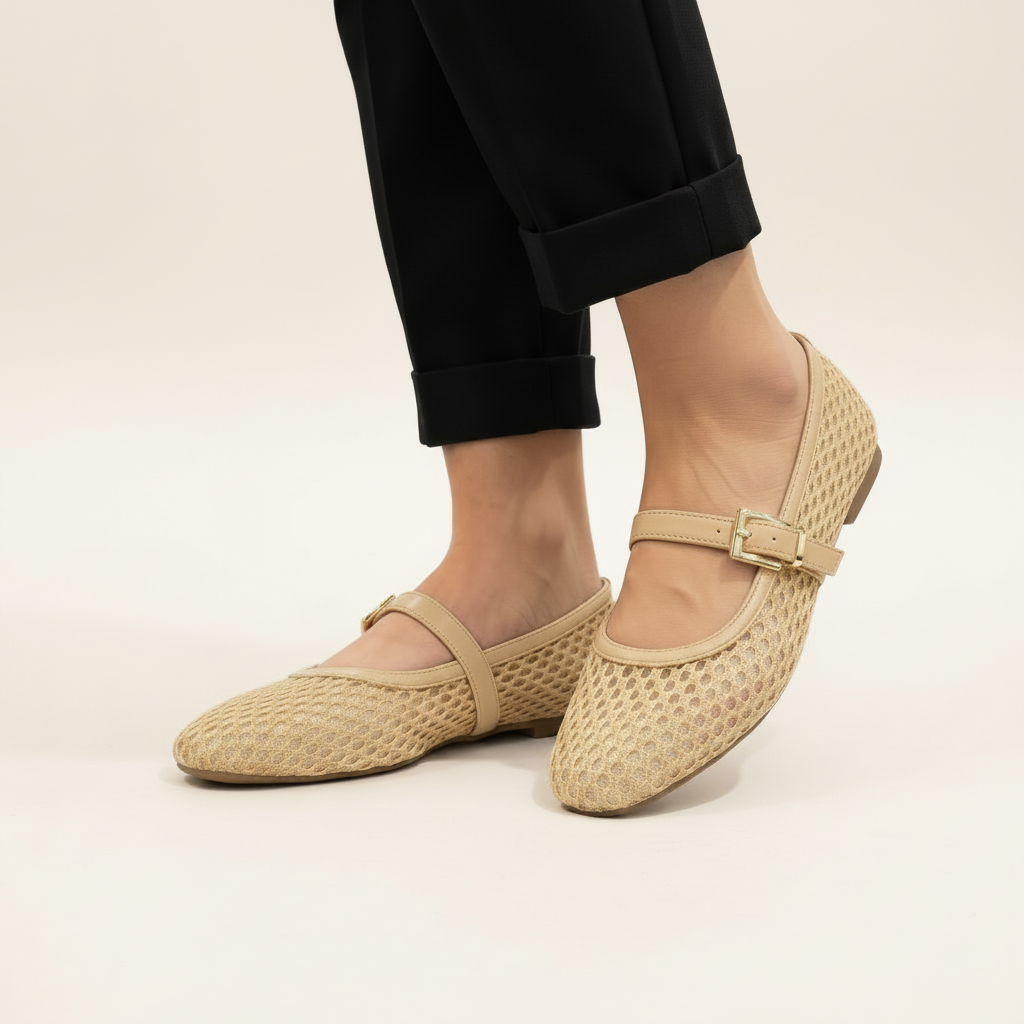 Ballerines Mary Jane en Résille