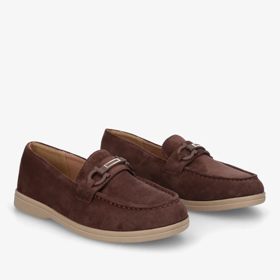Mocassins à boucle décorative