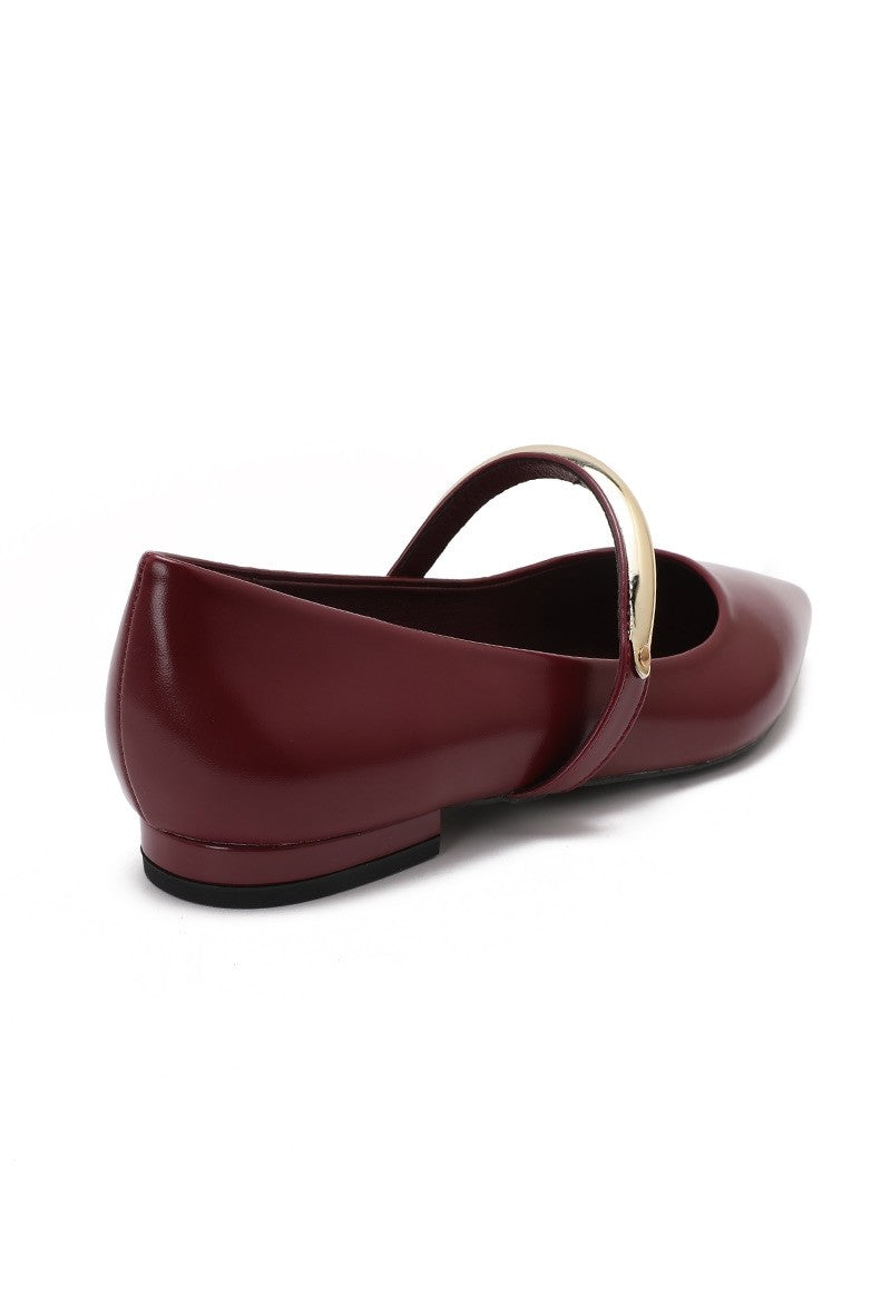 Ballerines de bandes métalliques