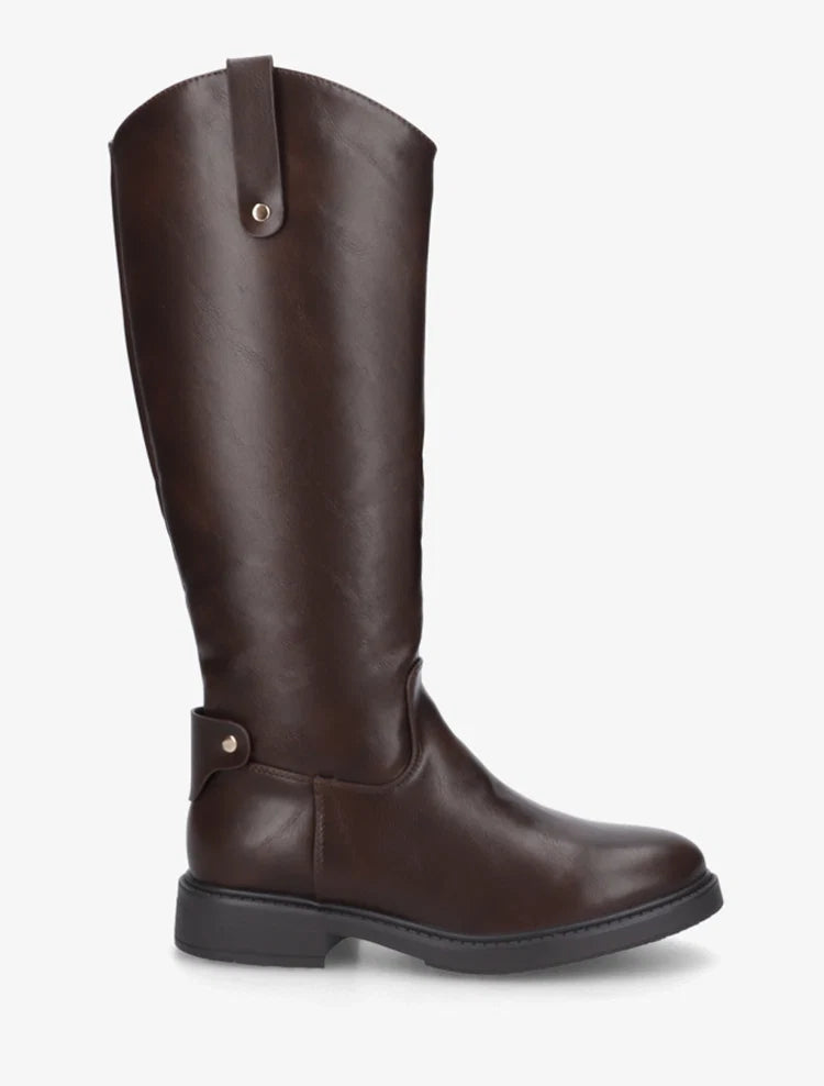 Bottes style cavalière en simili