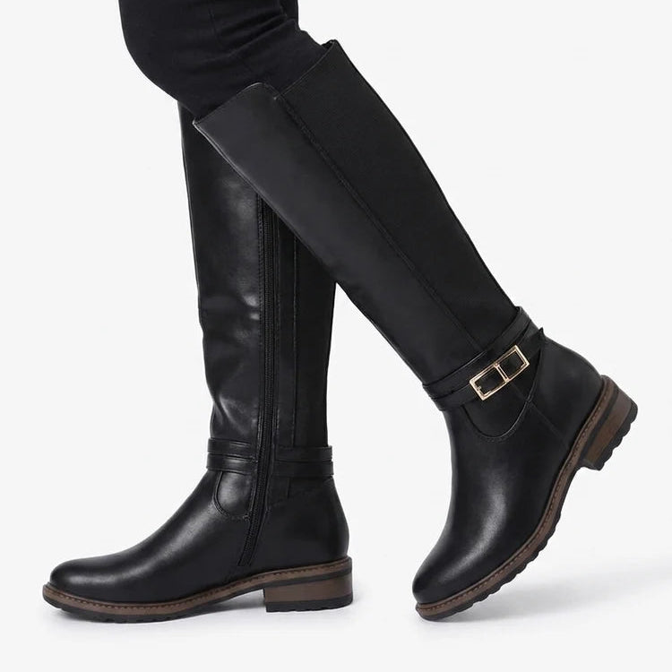 Bottes talon bloc élastiquées