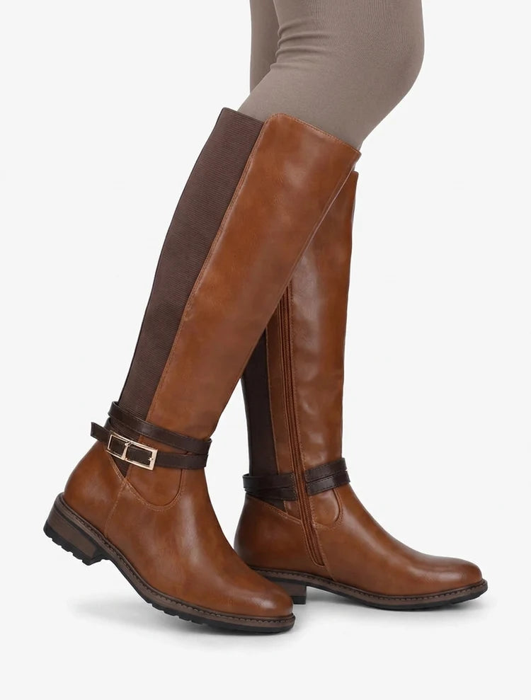 Bottes talon bloc élastiquées