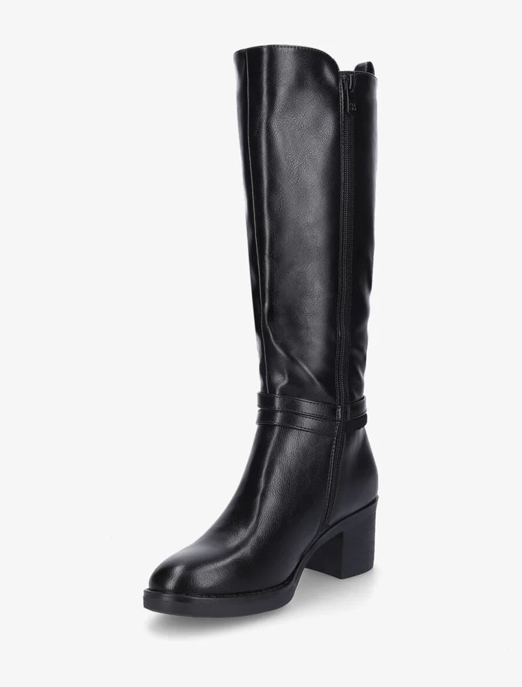 Bottes en simili à sangle tressée