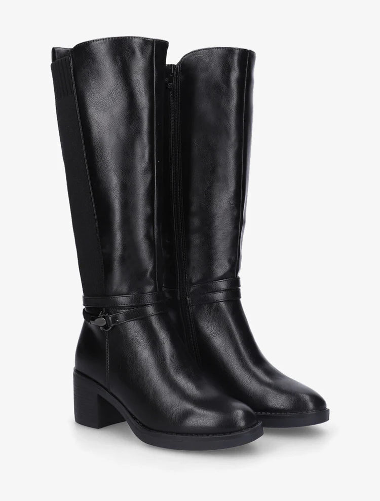 Bottes en simili à sangle tressée