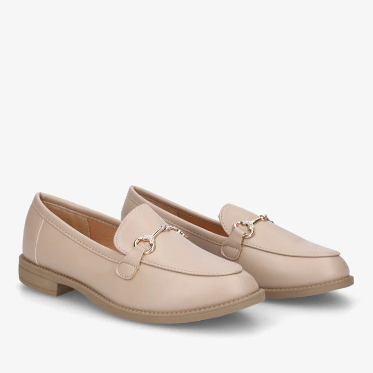 Mocassins à boucle et strass