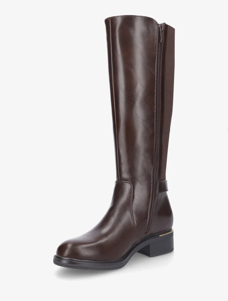 Bottes élastiquées style cavalière