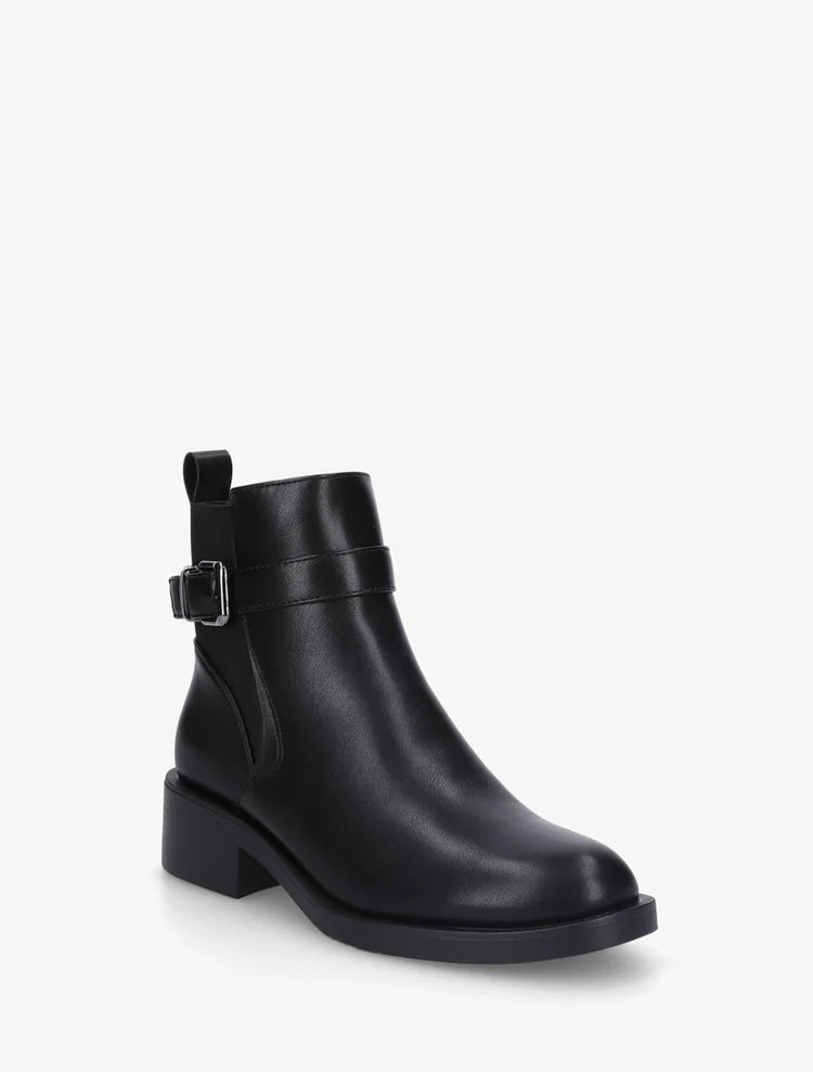 Bottines plates en simili