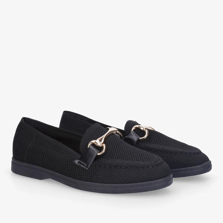 Mocassins en mesh à boucle décorative